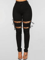 High Stretchy Trendy Bandage Skinny Pants