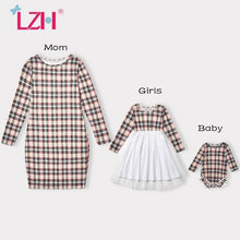 Load image into Gallery viewer, Family Matching Outfits Long Sleeve Plaid Clothes For Baby