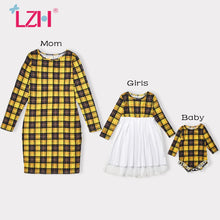 Load image into Gallery viewer, Family Matching Outfits Long Sleeve Plaid Clothes For Baby