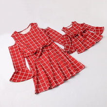 Load image into Gallery viewer, Off The Shoulder Long Sleeved Dress For Mom And Me Autumn