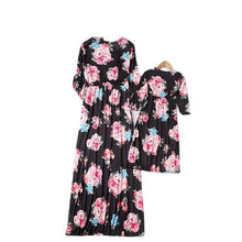 Load image into Gallery viewer, Autumn Mommy And Me Clothes Sweet Printing Dresses For Girls Woman