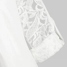 Load image into Gallery viewer, Lace Shirt European Style Denim Blouse