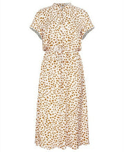 Load image into Gallery viewer, Ladies Bohemian Leopard Print Shirt Dress Women Casual Midi - Sophornlilly