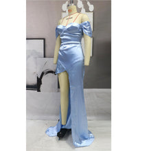 Load image into Gallery viewer, Ladies Dress Sexy Tube Top Satin Irregular Small Tail