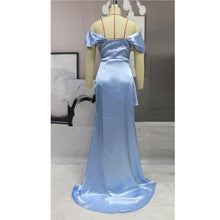 Load image into Gallery viewer, Ladies Dress Sexy Tube Top Satin Irregular Small Tail