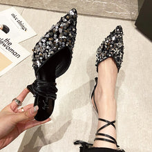 Load image into Gallery viewer, Ladies Thin High Heels Glitter Sexy Ladies Sandals Ladies Party Pumps