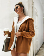 Load image into Gallery viewer, Vintage Velvet Liner Thicken Hooded