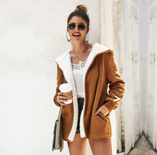 Load image into Gallery viewer, Vintage Velvet Liner Thicken Hooded