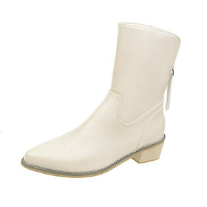 Lady Boots Pointe Shoes Winter Footwear Zipper