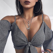 Load image into Gallery viewer, Lady Clothes Casual Ladies Sleeveless Loose Blouse Crop Top Shirt
