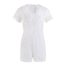 Load image into Gallery viewer, Lady Sheer Lace Floral Sexy Women Playsuit Jumpsuit Hot Summer V Neck - Sophornlilly