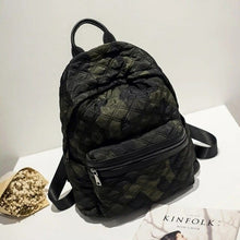 Load image into Gallery viewer, Large Capacity Space Cotton Backpack Diamond Camouflage Women