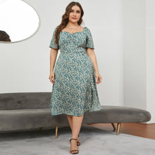 Load image into Gallery viewer, Short Sleeved Floral Dress