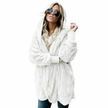 Load image into Gallery viewer, Faux Fur Teddy Bear Coat Jacket Women Fashion Open