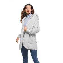 Load image into Gallery viewer, Faux Fur Teddy Bear Coat Jacket Women Fashion Open