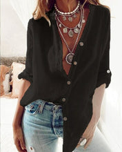 Load image into Gallery viewer, loose cotton women  blouse