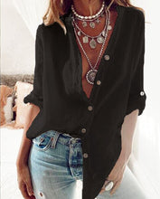 Load image into Gallery viewer, loose cotton women  blouse
