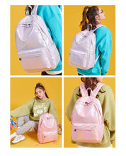 Load image into Gallery viewer, Laser School Backpack for Teenage Girls Pink New Kawaii Bagpack