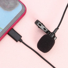 Load image into Gallery viewer, Lavalier Lapel Clip Mic with Bag Microphone Condenser USB Type C