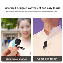 Load image into Gallery viewer, Lavalier Lapel Clip Mic with Bag Microphone Condenser USB Type C