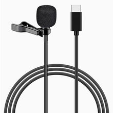 Load image into Gallery viewer, Lavalier Lapel Clip Mic with Bag Microphone Condenser USB Type C