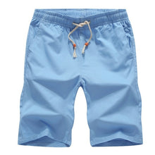 Load image into Gallery viewer, Lawrenceblack Brand Men's Shorts Summer Mens Beach Shorts Cotton