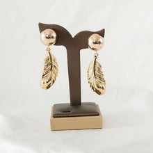 Load image into Gallery viewer, Leaf Shaped Golden Color Luxurious Style Copper Women Earrings 2021 - Sophornlilly