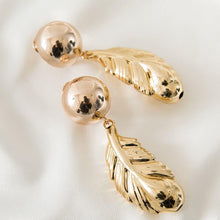 Load image into Gallery viewer, Leaf Shaped Golden Color Luxurious Style Copper Women Earrings 2021 - Sophornlilly