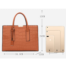 Load image into Gallery viewer, Leather Bags for Women New Ladies Luxury Designer Tote Handbag