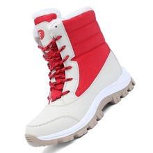 Load image into Gallery viewer, Leather Boots Women Platform Comfort Plush Snow Boots