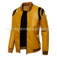 Load image into Gallery viewer, Leather Jacket Men Fashion Clothing Autumn Slim