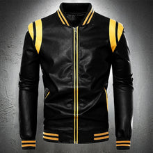 Load image into Gallery viewer, Leather Jacket Men Fashion Clothing Autumn Slim