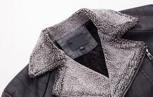 Load image into Gallery viewer, Men Coat High Quality fleece warm PU leather jacket