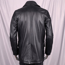 Load image into Gallery viewer, Leather Trench Coats Cowhide Jacket Men