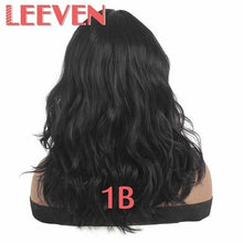 Load image into Gallery viewer, Leeven 16‘’ Synthetic Wig With Bangs For Woman Copper 613 Blonde