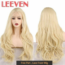 Load image into Gallery viewer, Leeven 24'' Synthetic Lace Front Wig Long Wavy Wig Natural Wave Wigs