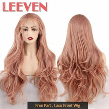 Load image into Gallery viewer, Leeven 24'' Synthetic Lace Front Wig Long Wavy Wig Natural Wave Wigs