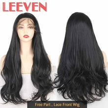 Load image into Gallery viewer, Leeven 24'' Synthetic Lace Front Wig Long Wavy Wig Natural Wave Wigs