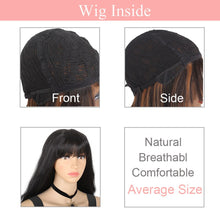 Load image into Gallery viewer, Leeven 26inch Long Loose Wave Wig with Bangs Synthetic Natural Wavy