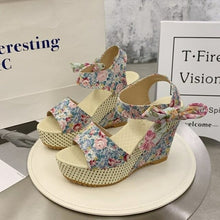 Load image into Gallery viewer, Wedges heeled women Shoes Summer Sandals Party - Sophornlilly