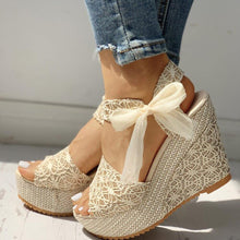 Load image into Gallery viewer, Wedges heeled women Shoes Summer Sandals Party - Sophornlilly