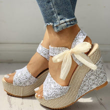 Load image into Gallery viewer, Wedges heeled women Shoes Summer Sandals Party - Sophornlilly
