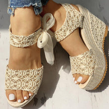 Load image into Gallery viewer, Wedges heeled women Shoes Summer Sandals Party - Sophornlilly