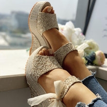 Load image into Gallery viewer, Wedges heeled women Shoes Summer Sandals Party - Sophornlilly