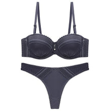 Load image into Gallery viewer, Push Up Bra And Thong Set Bra Underwires Plus Size Women