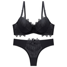 Load image into Gallery viewer, Push Up Bra and Panty Set Underwire Plus Size Lingere
