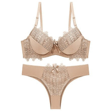 Load image into Gallery viewer, Push Up Bra and Panty Set Underwire Plus Size Lingere