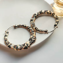 Load image into Gallery viewer, Leopard Print Temperament Simple Big Earrings Personality Versatile