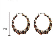 Load image into Gallery viewer, Leopard Print Temperament Simple Big Earrings Personality Versatile