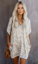 Load image into Gallery viewer, New Summer Bohemia Sexy V Neck Polka Dot Pocket Women's Mini - Sophornlilly